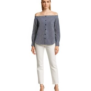 Express White Straight Leg Women's Jeans